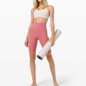 LULULEMON Align Super High Rise Biker Short Brier Rose Pink 6